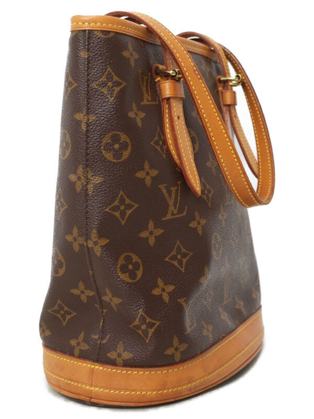 Louis Vuitton Bag Bucket Shoulder Monogram Brown